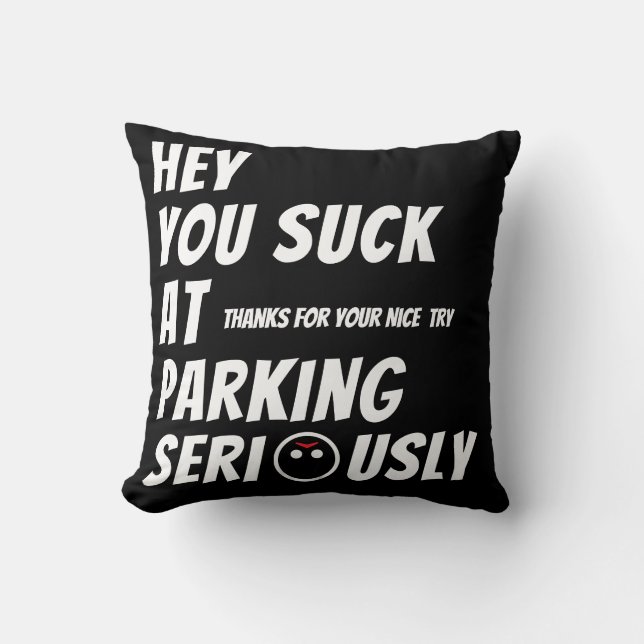 BearWarning  Throw Pillow (Front)