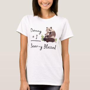 Beary Blessed Panda Mom Shirt   Matching Baby Tee