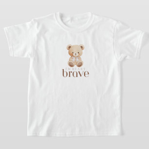 beary brave childhood cancer sick kids cute  T-Shirt