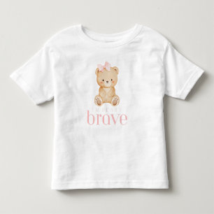 beary brave childhood cancer sick kids cute toddler t-shirt