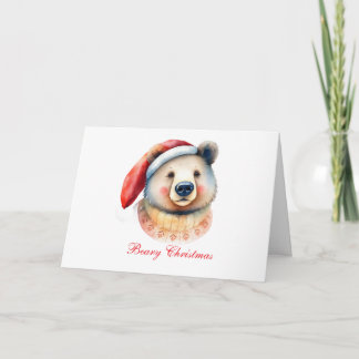 Beary Christmas Bear Thank You Card
