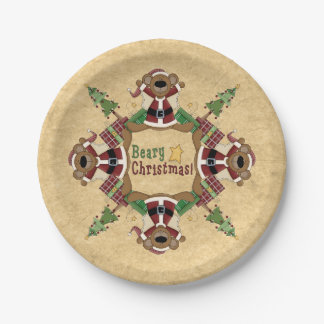 Beary Christmas Paper Plate