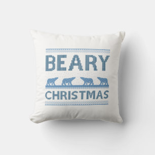 Beary Christmas Throw Pillow