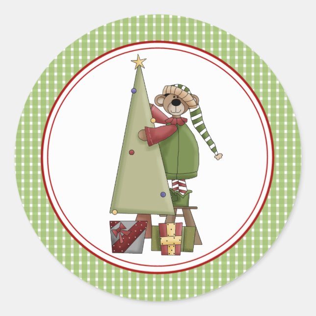 Béary Enveloppe de Noël Stickers Stickers (Devant)