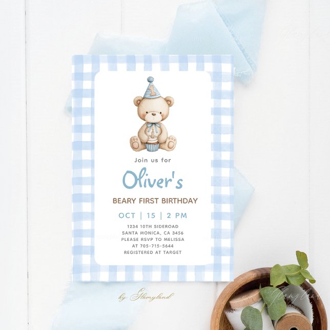 Béary Invitation d'anniversaire (Créateur téléchargé)