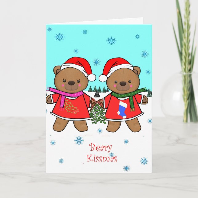 Beary Kissmas Card (Front)