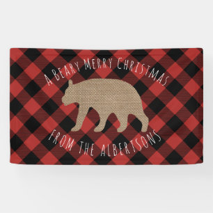 Beary Merry Christmas Banner