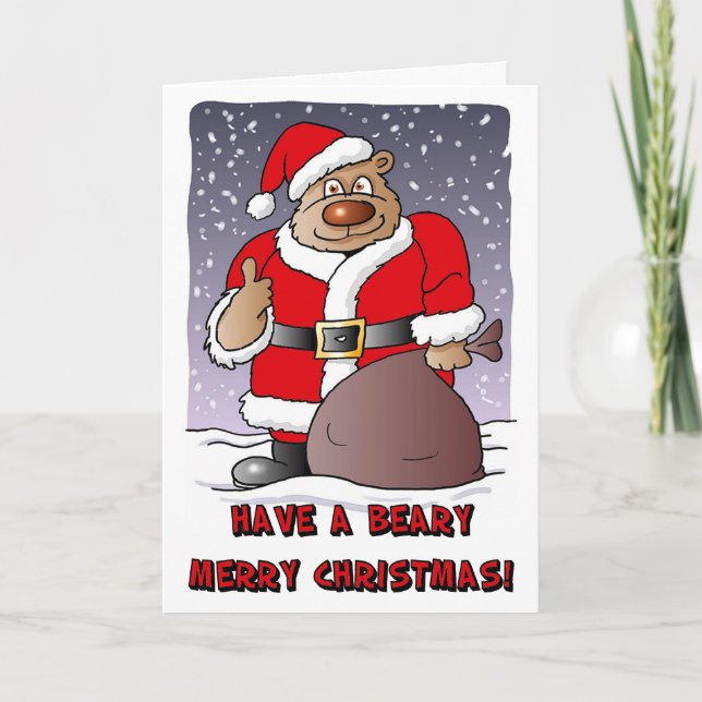 Beary Merry Christmas card (Front)