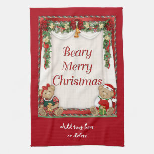 Beary Merry Christmas Kitchen Towel