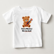 Beary Musical Like My Dad Toddler T-Shirt