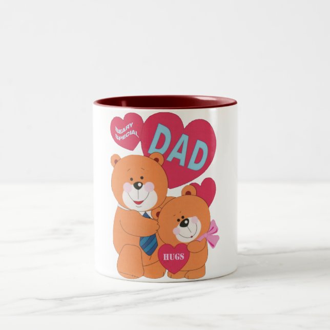Beary Special Dad Two-Tone Coffee Mug (Center)
