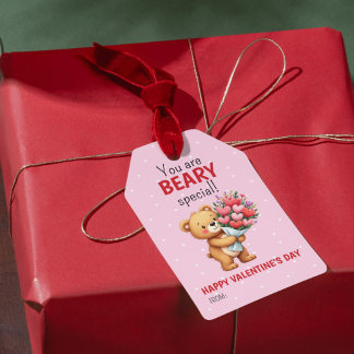 Beary Special Valentine Day - Cute Teddy Bear Gift Tags