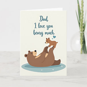 Beary Sweet Fathers Day Card