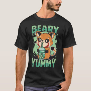 Beary Yummy  Cute Red Panda  Milk Tea 1 T-Shirt