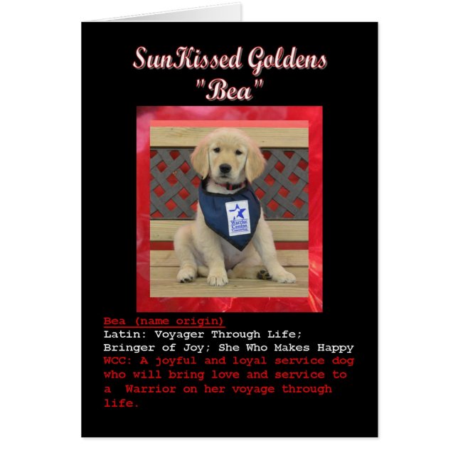 Bea's Name Card (Front)