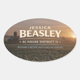 Beasley for SC House District 11 Oval Sticker