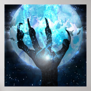 Beast And Moon Poster