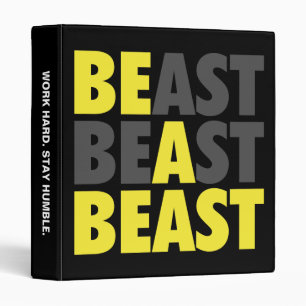 BEAST - Be A Beast - Workout Motivational Binder