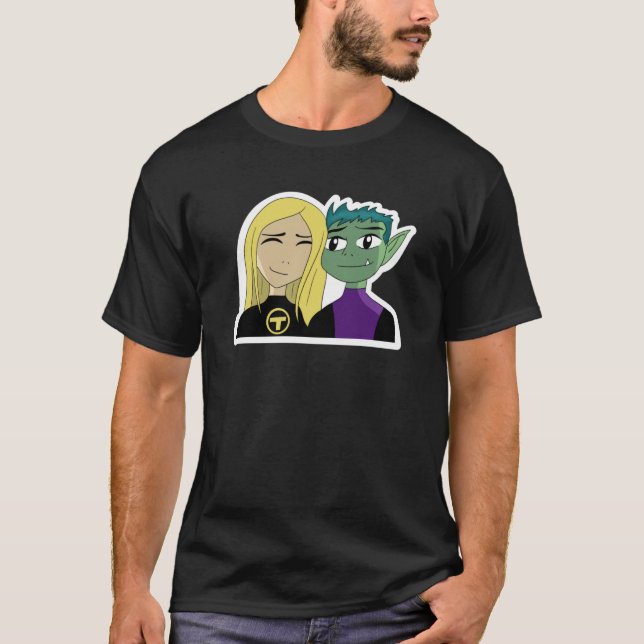 Beast Boy and Terra  T-Shirt (Front)