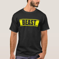 Beast Gym Fitness Workout Gym Yellow Print Yellow 