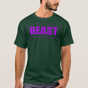 Beast Gym Motivation Purple Colour Fitness Workout T-Shirt
