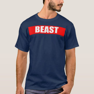 Beast Gym Motivation Red Color Training Fitness W T-Shirt