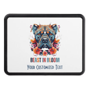 Beast in Bloom - Cane Corso with a Feminine Touch Trailer Hitch Cover
