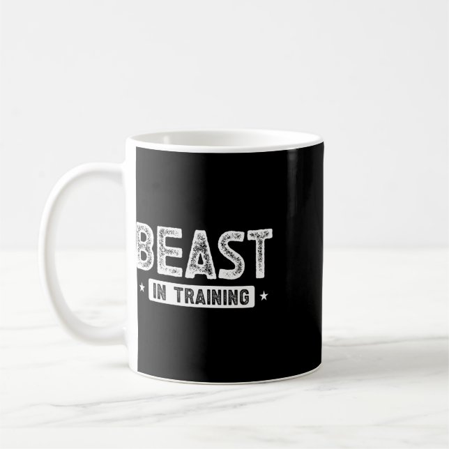 Beast In Training Bodybuilding  Coffee Mug (Left)