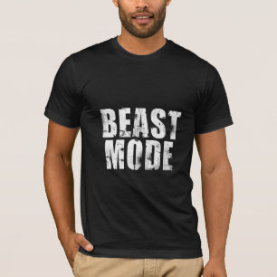 Beast Mode Gym Shirt   Workout Motivation Tee