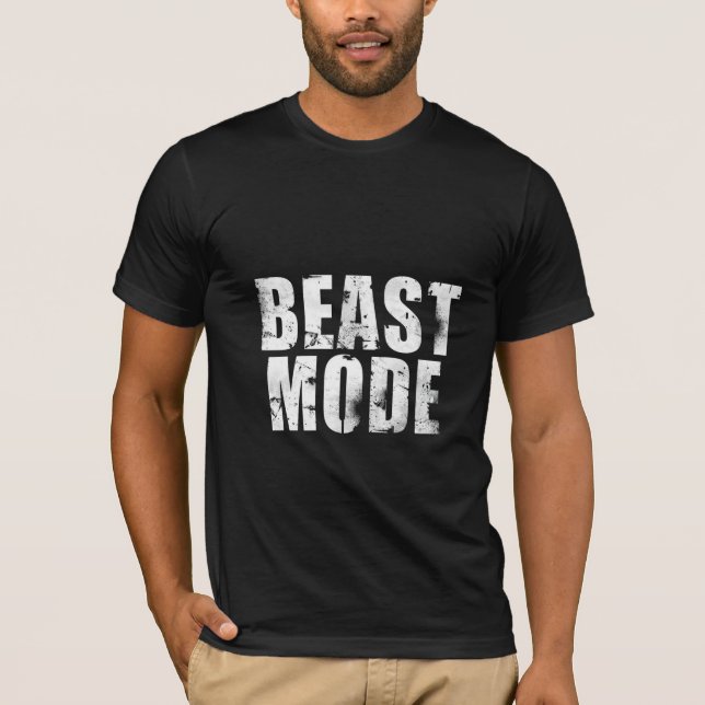 Beast Mode Gym Shirt | Workout Motivation Tee (Front)