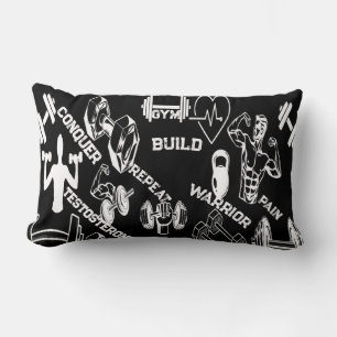 Beast Mode Switch BlacK Pillow Gym Motivation 