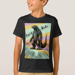 Beast Mode – Unleash The Power Retro Sticker T-Shirt