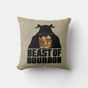 Beast Of Bourbon Throw Pillow