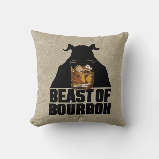 Beast Of Bourbon Throw Pillow (Front)