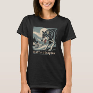 Beast of Gevaudan Cryptid Wolf France Folklore T-Shirt