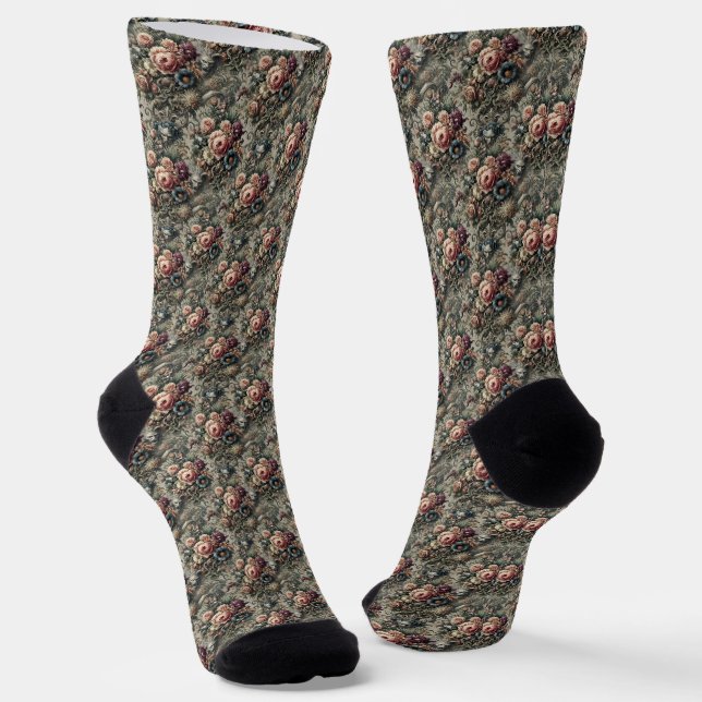 Beast of the Interstice – Gothic Delirium Socks (Angled)