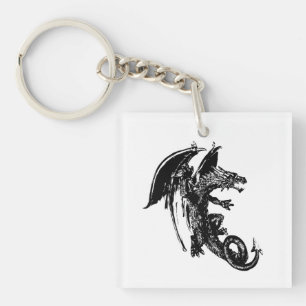 Beast of the Night Dragon Keychain