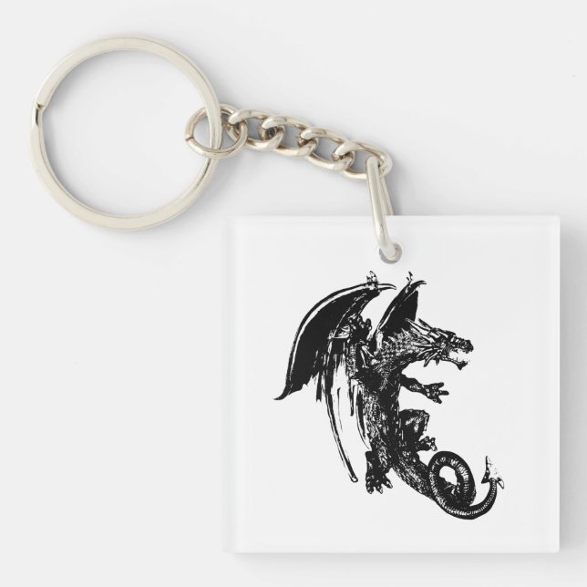 Beast of the Night Dragon Keychain (Front)