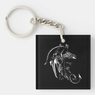 Beast of the Night Dragon Keychain