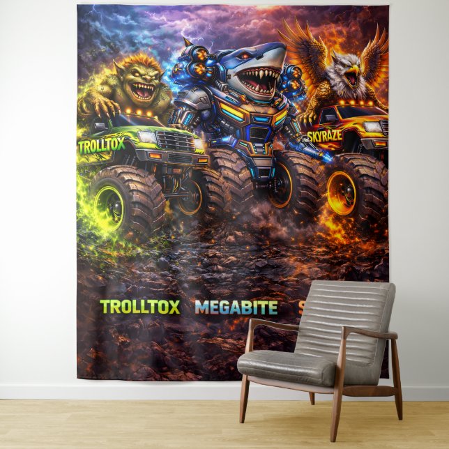 Beast riders wall tapestry (In Situ)