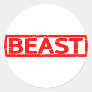 Beast Stamp Classic Round Sticker
