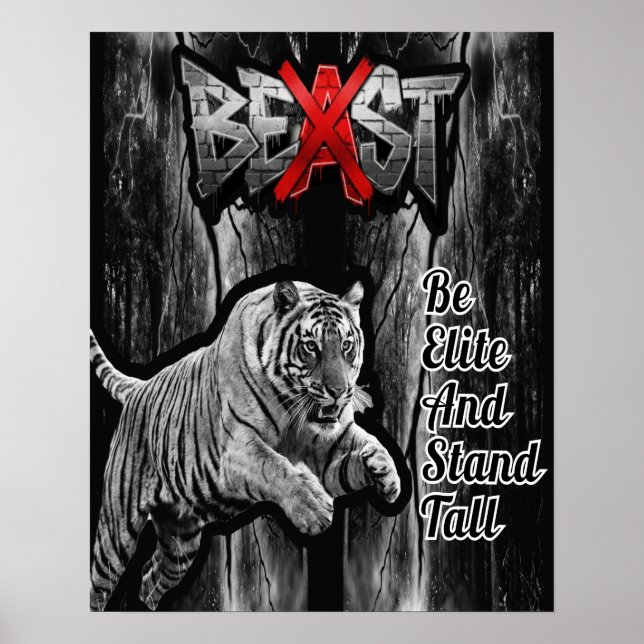 BEAST Tiger Print, Value Poster Paper (Semi-Gloss) (Front)
