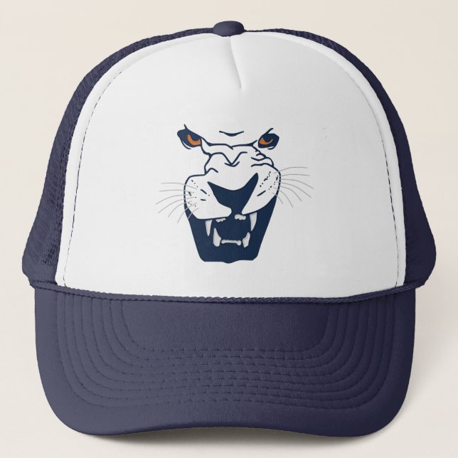 BEAST with FANGS and YELLOW EYES Trucker Hat (Front)