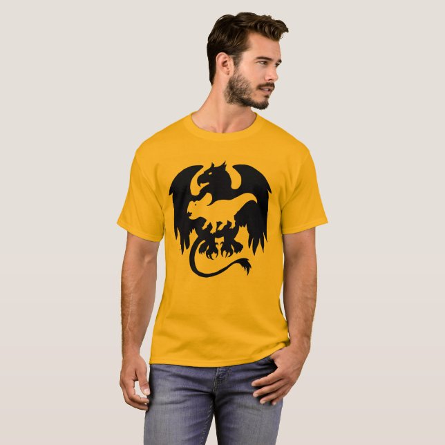 Beast Within- Griffin Protoceratops T-Shirt (Front Full)