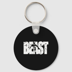 Beast Workout Clothes Gym Activewear Fitness Yoga. Keychain