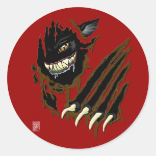 beastie classic round sticker