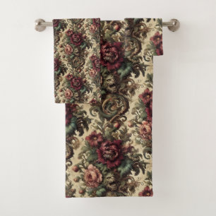 Beastly Bouquet – Gothic Victorian Bath Towel Set