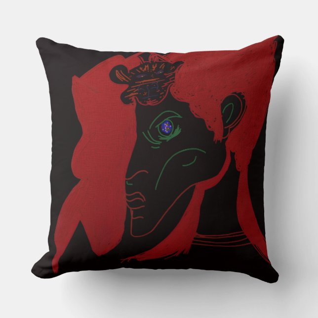 Beastmaster Queen  Throw Pillow (Front)