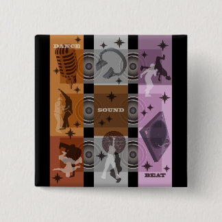 BEAT 2 INCH SQUARE BUTTON