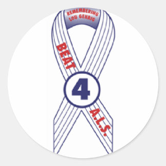 Beat ALS Classic Round Sticker